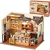 Rolife Miniature House Kit for Beginners-1:20 DIY Miniature Dollhouse Kit with LED Lights-Tiny House Crafts for Adults-Birthday Gifts Hobbies for Women and Men