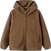 Balabala Girls Winter Jacket Toddler Fleece Jacket Kids Full Zip Hoodie Boys Jacket Warm Cozy Outwear Coat with Pockets