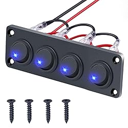 Rocker Switch Panel 20A Waterproof On Off 12V