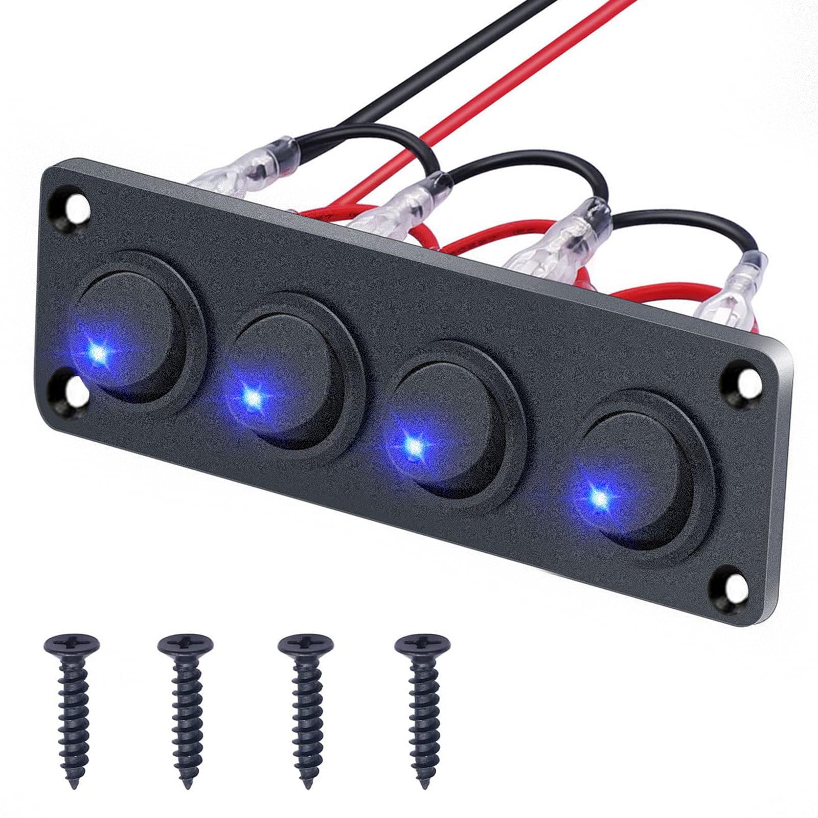 Rocker Switch Panel 20A Waterproof On Off 12V