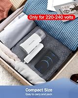 BEAUTURAL Clothes Steamer Foldable Portable 1000W 30s Heat Up White view 3