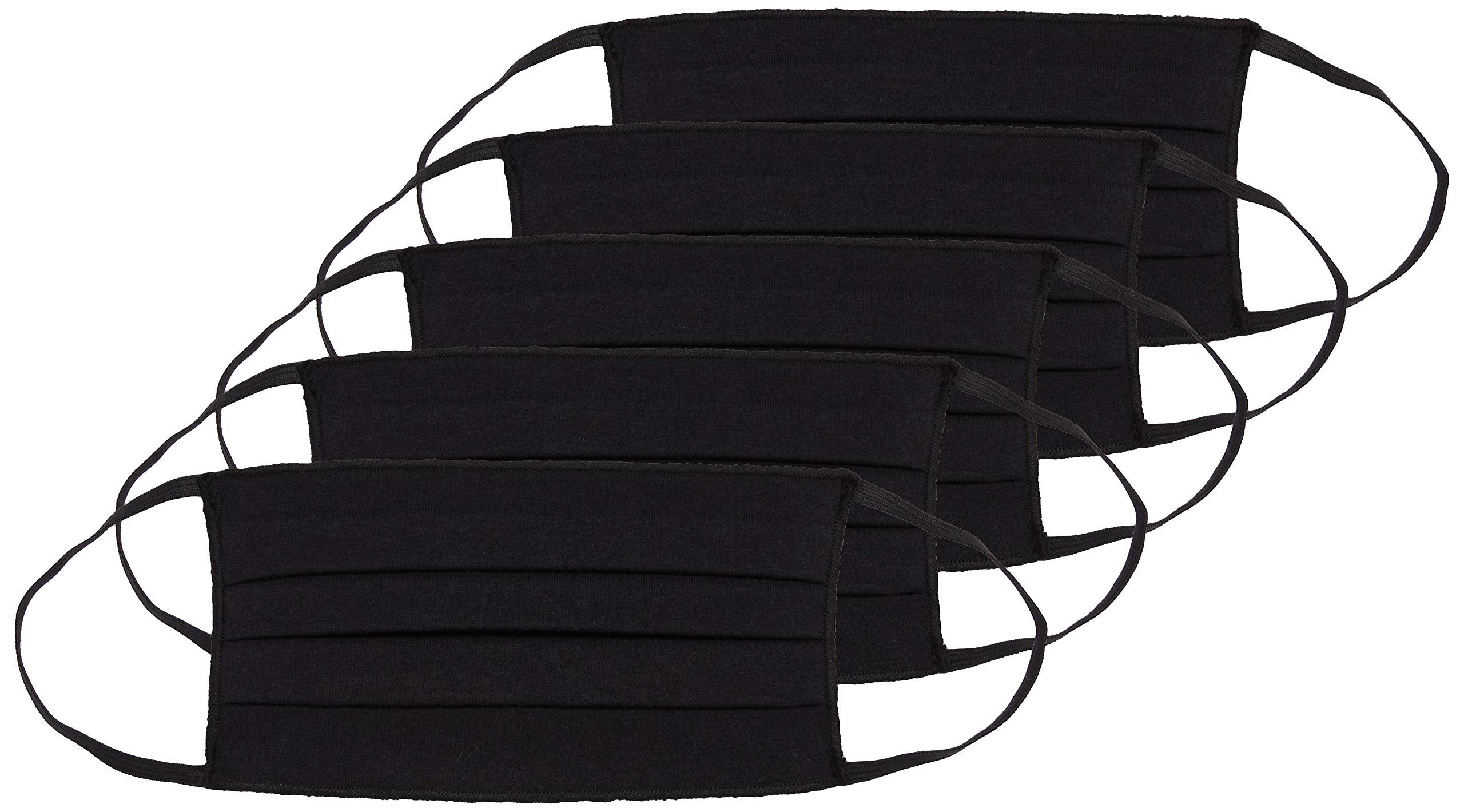 Oscars Apparel Pleated Adult Face Mask Elastic 5 Pack Adult Elastic Mask