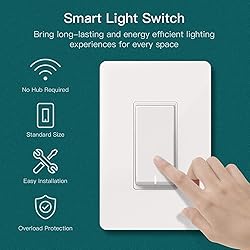 TREATLIFE Smart Light Switch Single Pole Works with