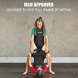 Elite Sports Kids Jiu Jitsu BJJ Rash Guard, Short