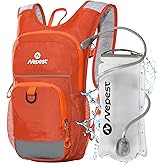 Nepest Kids Hydration Backpack, Mini Water Backpack with 1.5L Water Bladder for Hiking Cycling Running