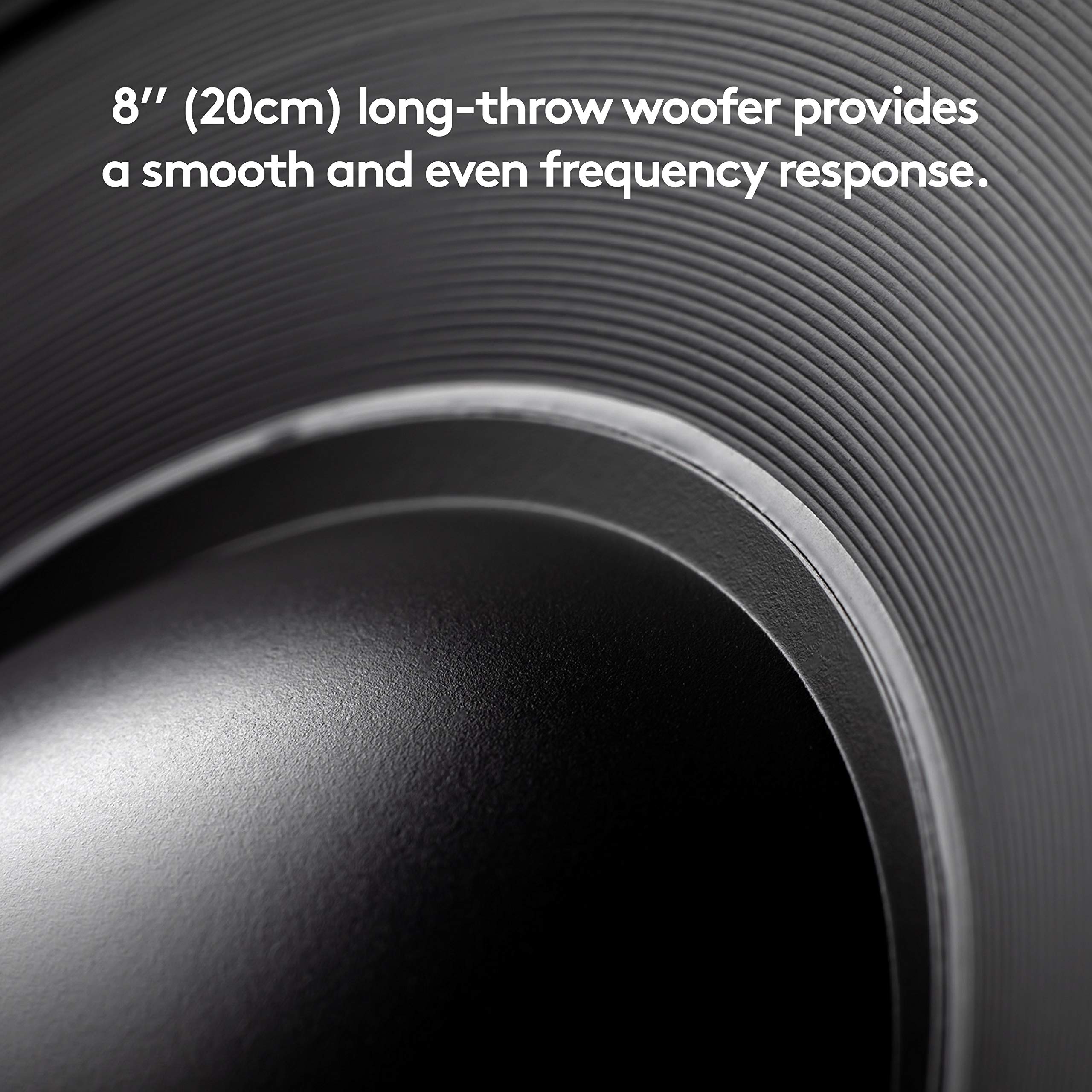 SX120 | 70 Watt Active Home Theater Subwoofer with 8 Inch Woofer (Matte Black)