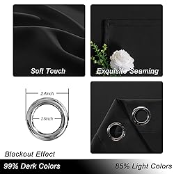 Hiasan Room Divider Blackout Curtains,Extra Wide