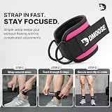 DMoose Fitness Ankle Straps for Cable Machines with Premium Padding view 9