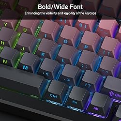 Hkfos Gradient Side Print Keycaps Pink, Double Shot