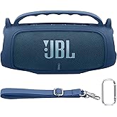 Baval Silicone Case Compatible with JBL Charge 5 Portable Waterproof Bluetooth Speaker(Blue Silicone Cover)