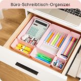 Vtopmart 25 Pcs Drawer Organizer Set 4 Sizes Clear Plastic Trays view 6