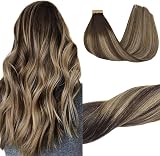 GOO GOO Hair Extensions Tape in 18in 50g 20pcs 4/26/4 Chocolate Brown to Honey