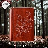 SETTINI Flower Journal for Writing Gift Set Hardcover Vegan Leather 192 Pages view 3