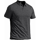 Pioneer Camp Men's Golf Shirt UPF 50+ Quick Dry Polo Shirts Short Sleeve Moisture Wicking Performance Tees Collar Work Shirts