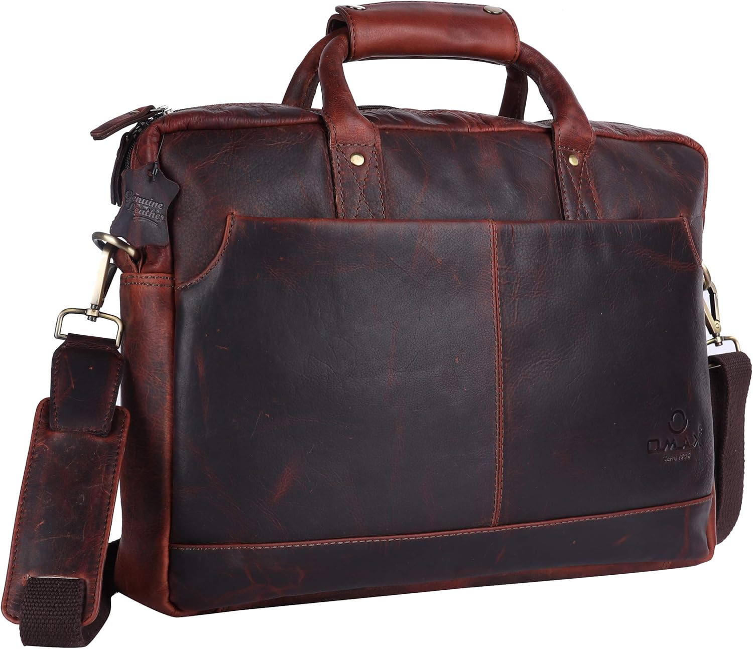 Leather Messenger Bag for Men Briefcase Satchel Cross Body