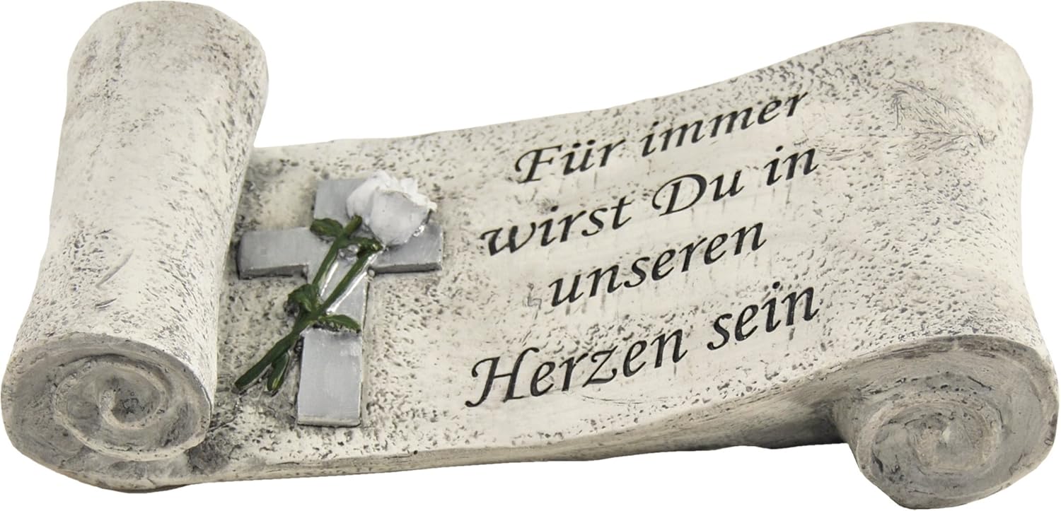 Grave Stone Scroll Plaque Grave Pot Memorial Funeral In Tablet