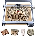 Creality Laser Engraver Machine 10W Output Power, 72W DIY Laser Engraving Machine 0.06mm High Precision Laser Cutter and Engraver for Wood and Metal, Paper, Acrylic, Glass, Leather etc, 17" x 16"