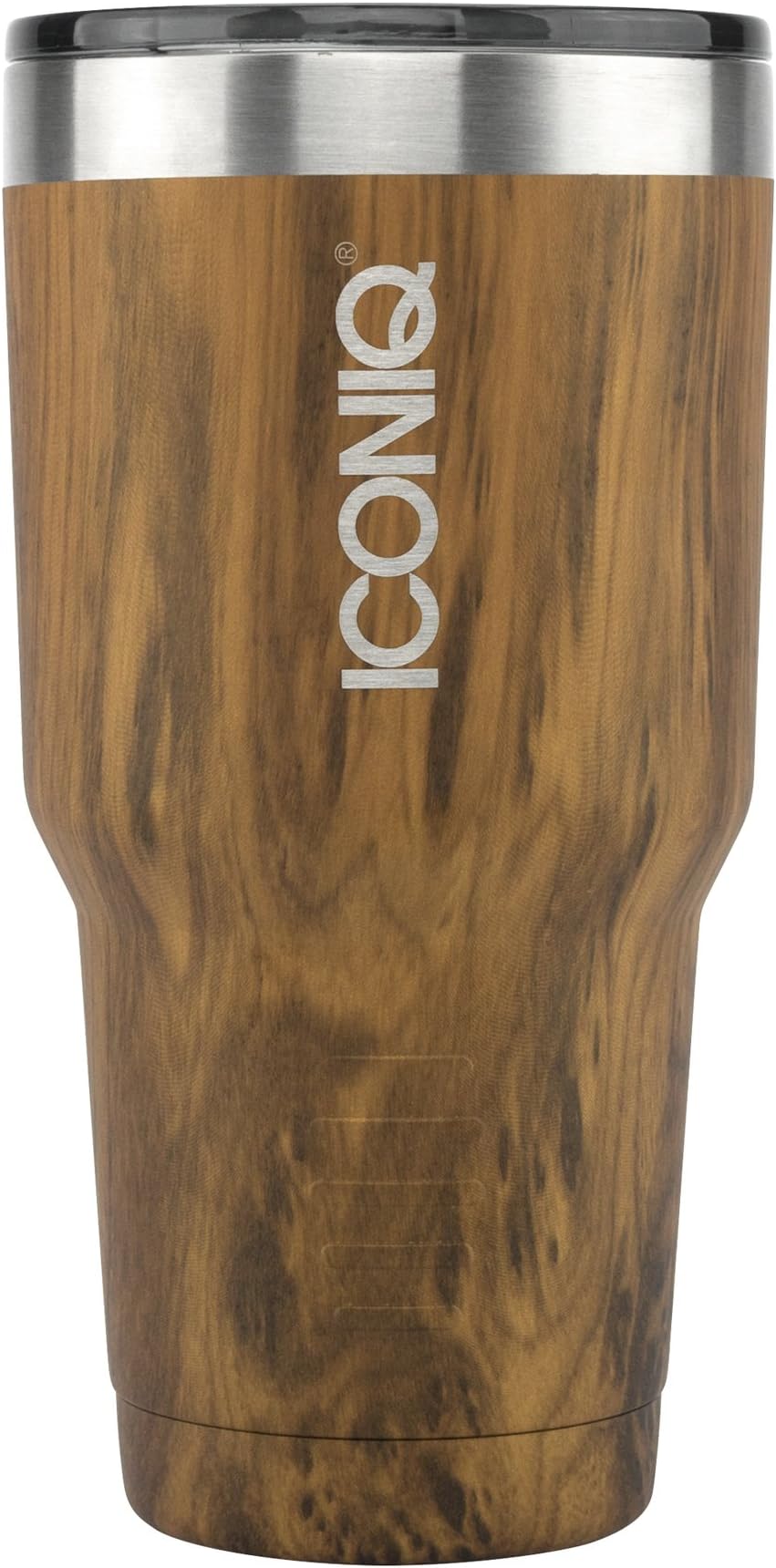 ICONIQ Stainless Steel Vacuum Insulated Tumbler, 30 ounce (Oak)