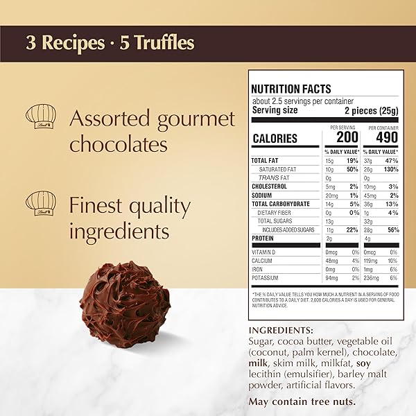 LINDT GOURMET TRUFFLES CHOCOLATE CANDY TRUFFLES GIFT BOX, ASSORTED CHOCOLATE TRUFFLES, 2.8 OZ.