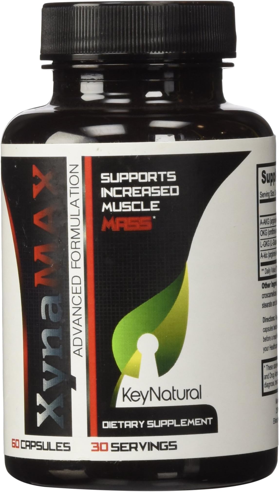 Top Nitric Oxide Booster AND L-Arginine Supplement - Boost Energy! Boost Performance! Build Muscle! - XynaMAX by Key Natural
