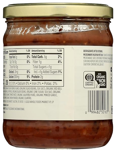 365 BY WHOLE FOODS MARKET, ORGANIC BLACK BEAN DIP, 15 OUNCE