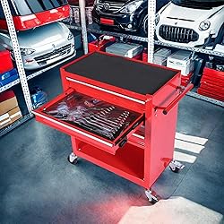 ChicFurnit 4 Drawer Rolling Tool Chest,Tool Storage