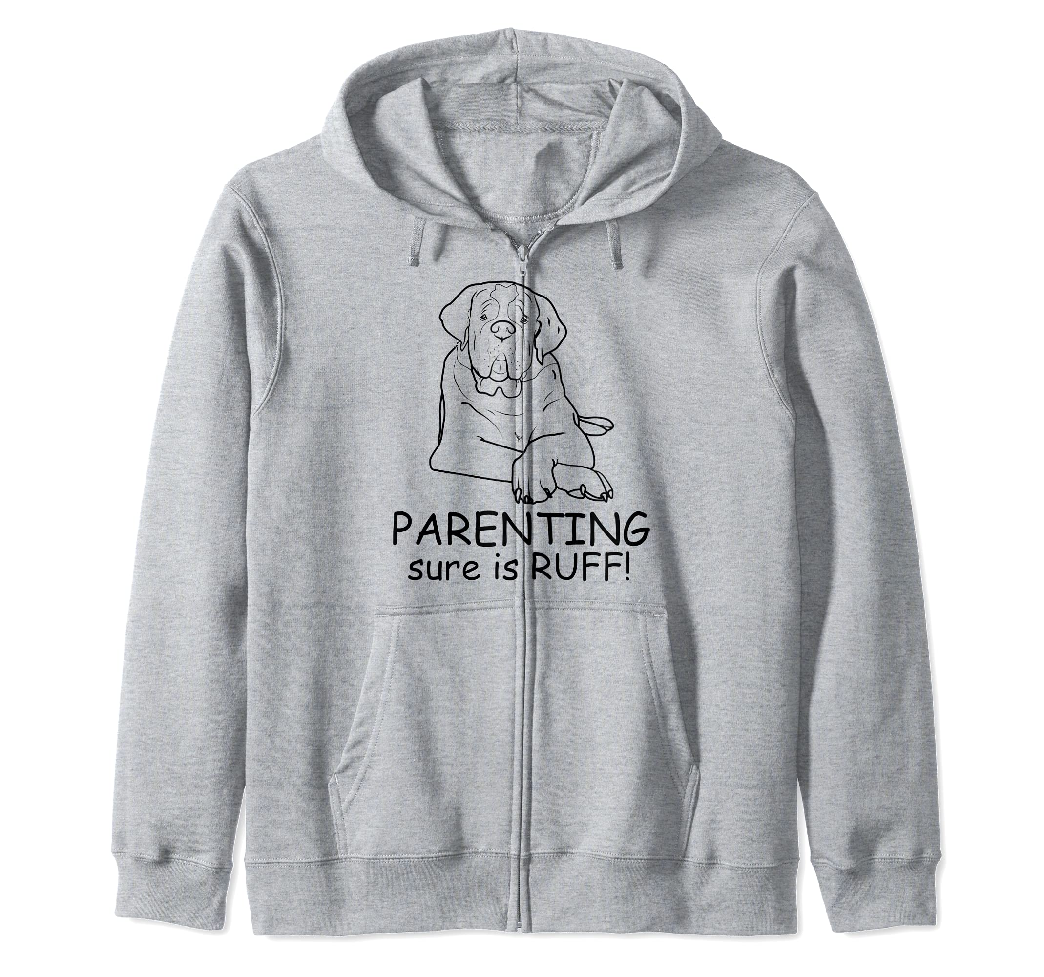 Saint Bernard Dog Love-r Cute Funny Dog Mom Zip Hoodie