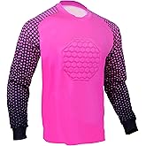 Total Soccer Factory Soccer Goalie Shirt, Padded Goalkeeper Jersey, Youth and Adult Sizes