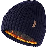 FURTALK Double Layer Winter Hats for Men Women Beanie Thick Cuffed Warm Ski Hats