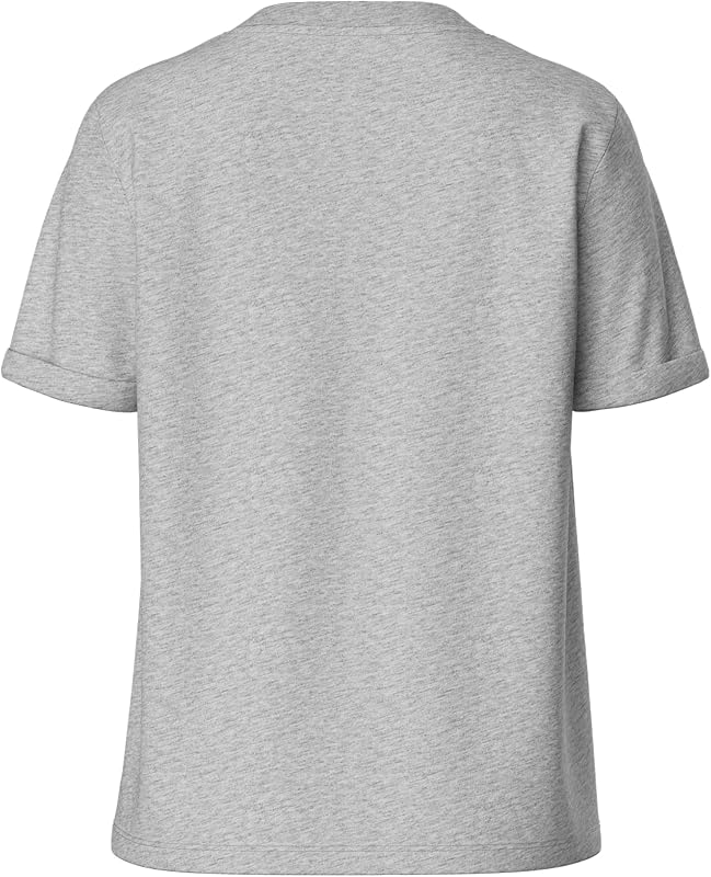 Pcria SS Fold Up Tee Noos, T-Shirt Donna, Grigio (Light Grey Melange Light Melange), 40 (Taglia Produttore: X-Small)