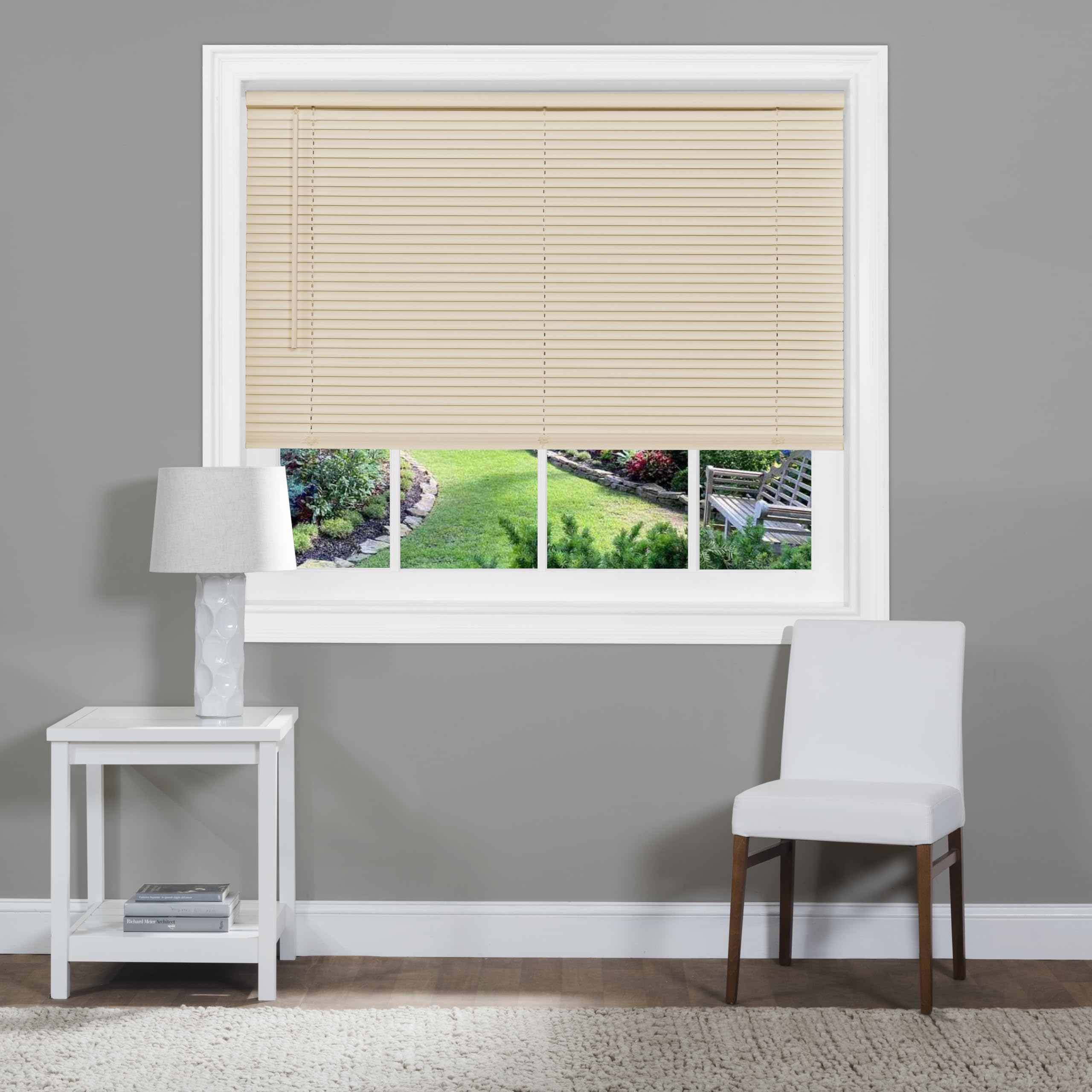 Cordless Light Filtering Mini Blind - 45 Inch