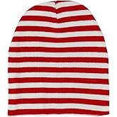 Armycrew Red White Stripe Short Skull Beanie