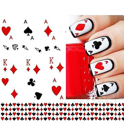 Casino Nail Art Casino Nails Diy Nail Art In 2019 Vegas Nails