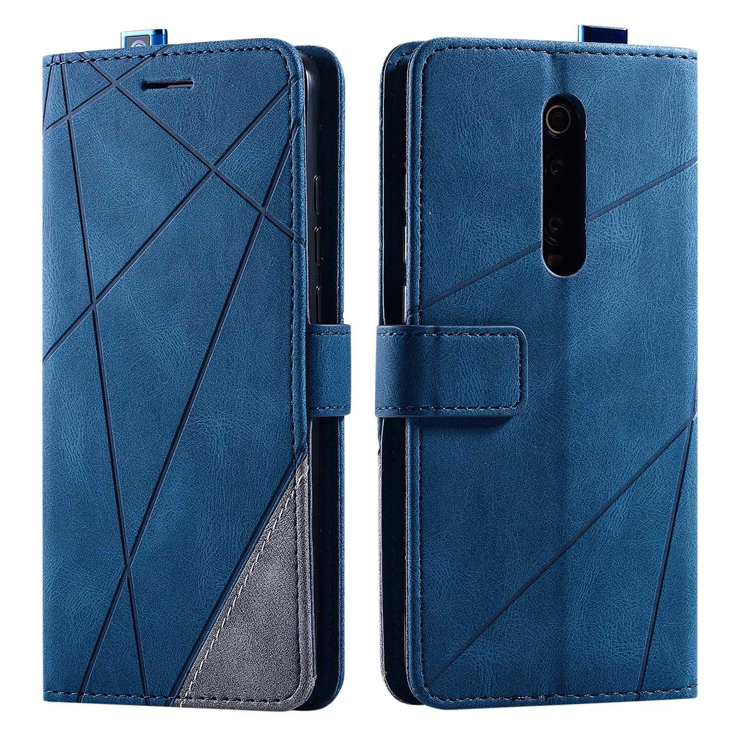 SONWO Case for Xiaomi Redmi K20 Case, Premium Leather Flip Wallet Case Magnetic Closure Card Slots Kickstand Phone Case for Xiaomi Redmi K20, Blue
