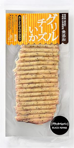 Amazon 三海幸 グリルチーズいか 北海道産の真イカとスイス産のチーズのハーモニー おつまみ 珍味 チーズ ワイン ビール おやつ ブラックペッパー 三海幸 おつまみ 珍味 通販
