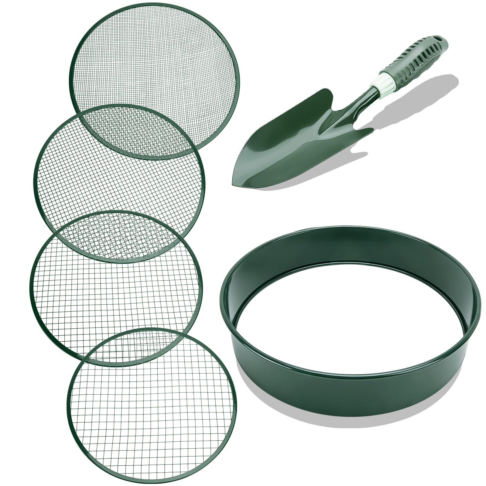Mua Soil Sifter - Garden Soil Sifter, Stainless Steel Riddle Sieve Set ...