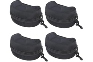 Hanperal 4pack Ski Goggle Case, EVA Hard snowboard goggles box, Sports Glasses Storage Holder for Ski Goggles-Black