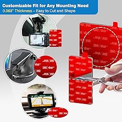 4-Pack Double-Sided Adhesive Pads for Dash Cam