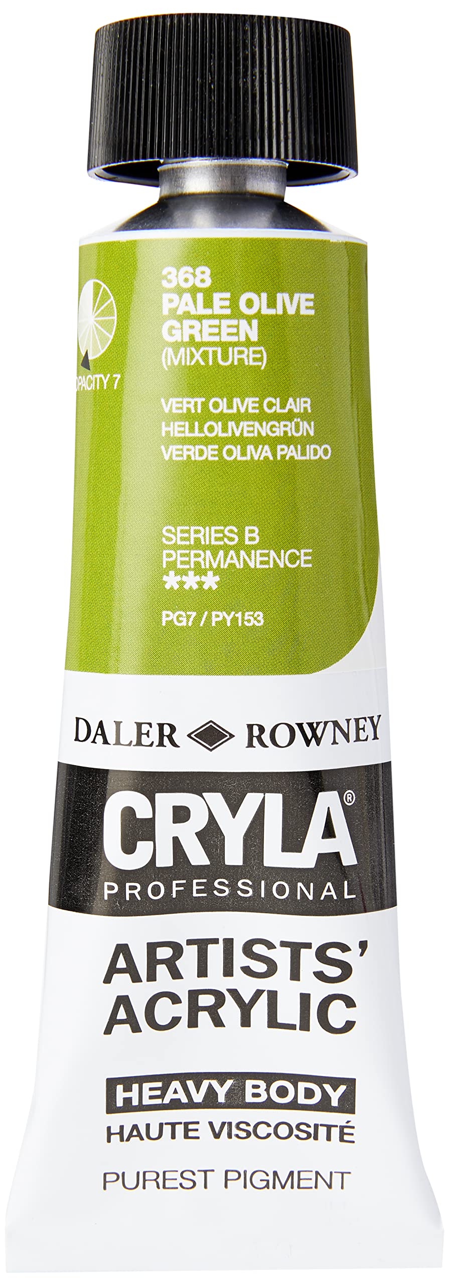 Daler-Rowney Cryla Acrylic 75 ml Pale Olive Green, Professional Artists