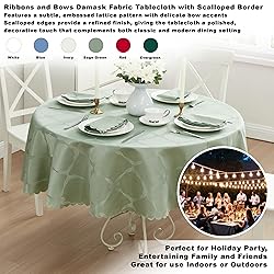 Newbridge Ribbons and Bows Damask Holiday