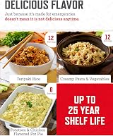 ReadyWise 60 Servings Breakfast Lunch Dinner Grab & Go Dry Bucket view 6