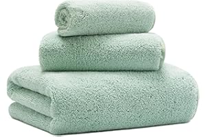 MICROFI New Microfiber Bath Towel Set, 3 Piece, Oversize, Quick Dry, Lint Free, Includes Body, Hand and Face Towels