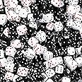 120PCS Red Dice Beads, Fun Beads for Bracelets, Black & White Acrylic Beads, Cute Dice Beads for Jewelry Making, Dice Spacer Cube Loose Beads for Bracelet Necklaces Lanyard DIY Handicrafts