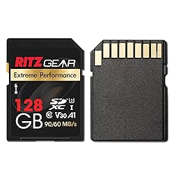 Ritz Gear 128GB High-Speed SDXC UHS-I SD