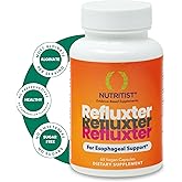 Refluxter Sodium Alginate Capsules 1000+ mg for Acid Reflux LPR &amp; GERD | Natural alginate raft for heartburn, silent reflux &amp; nighttime acid. Vegan supplement, 60 capsules, no aluminum or sugar