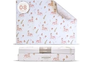Baby Drawer Liners for Dresser Non Scented, 8 Sheets Kids Closet Liner, Double-Sided Pattern, Baby Drawer Liner Paper, Woodla
