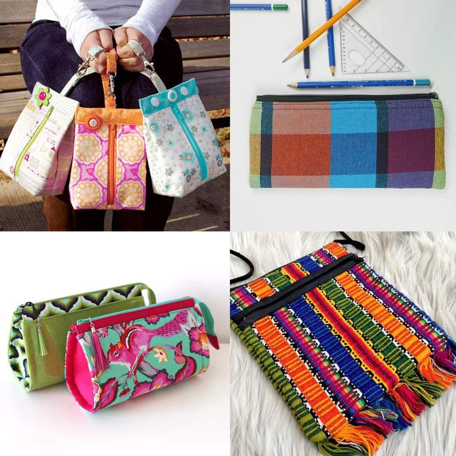 Outuxed Zippers - 120pcs Mixed Nylon Coil Zippers, 7.8