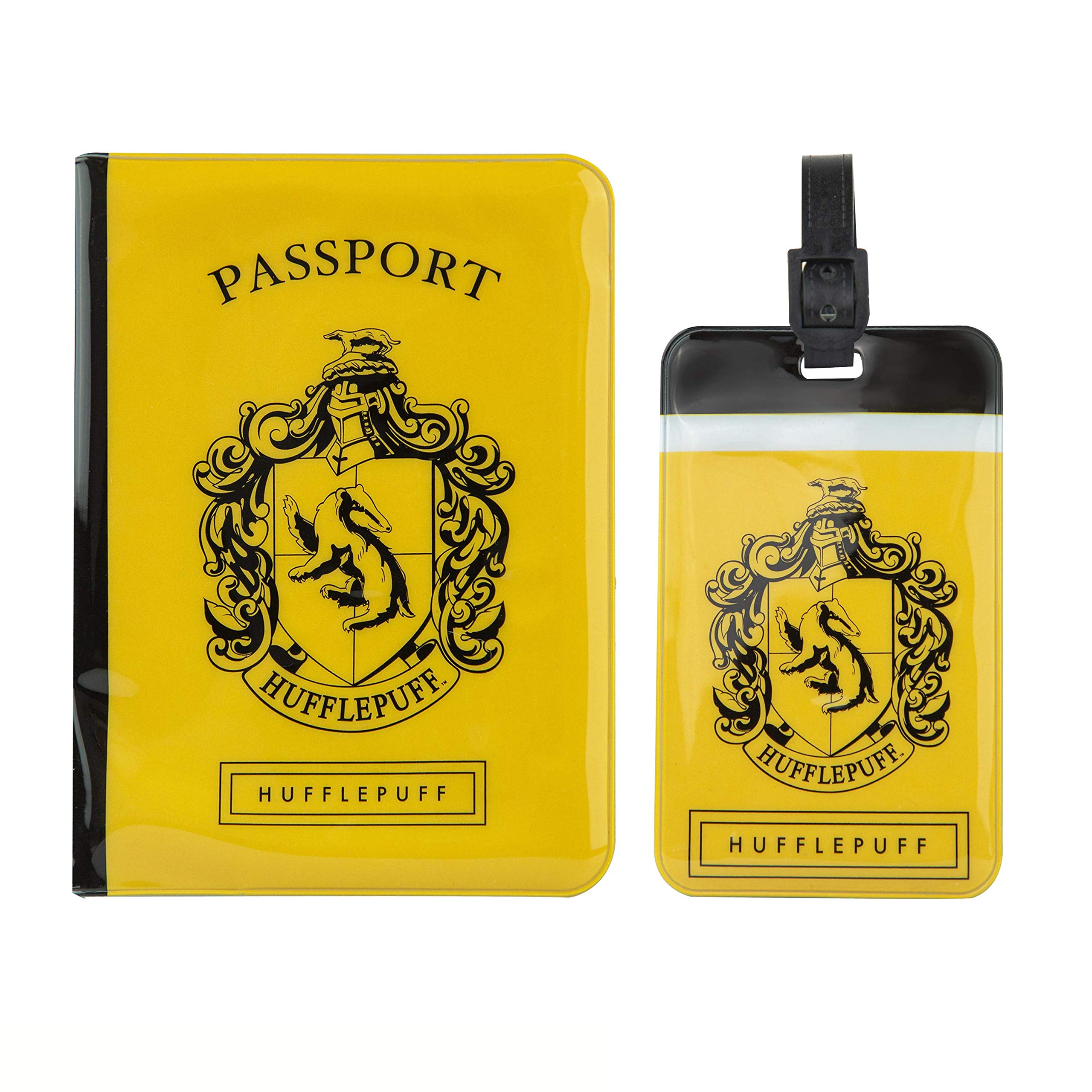 Cinereplicas Harry Potter - Set of Tag & Passport Cover Hufflepuff - Official License