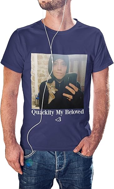 Amazon.com: Men's Quackity My Beloved Short Sleeve T-Shirt Crewneck