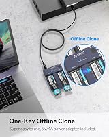 ORICO NVMe Clone Docking Station Dual-Bay USB C 10Gbps M.2 SSD Enclosure view 2